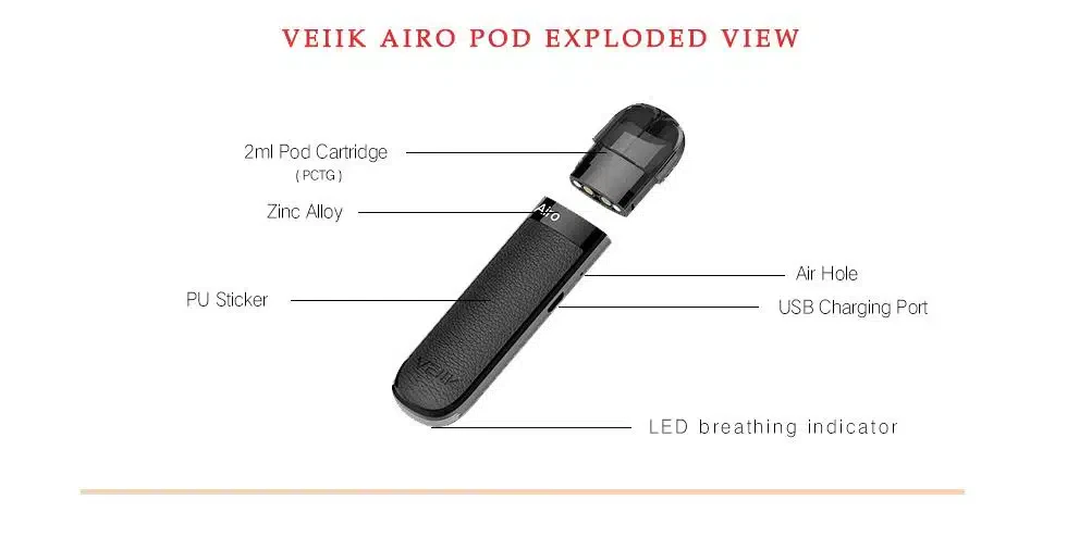 AIRO POD by VEIIK AIRO POD by VEIIK, 2ml Tank