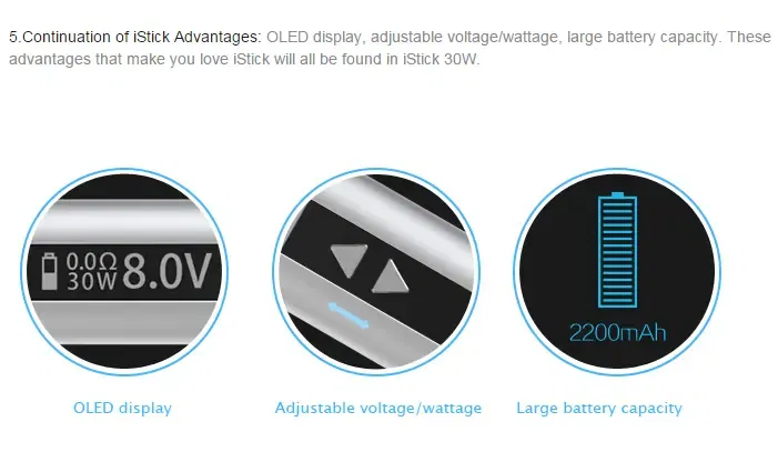 Eleaf iStick 30W Mod Eleaf iStick 30W Mod